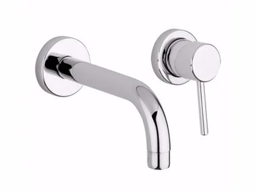 QUACK - F9120 - 2 hole wall-mounted single handle washbasin mixer by Rubinetteria Giulini - view 2